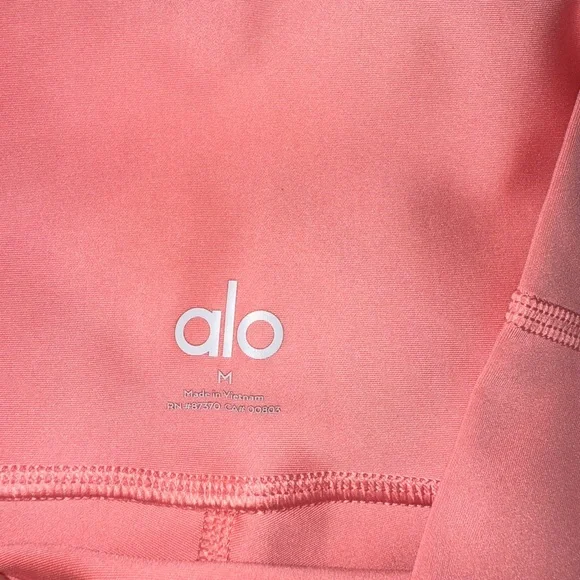 Coral orange Alo 7/8 length leggings - Picture 5 of 5